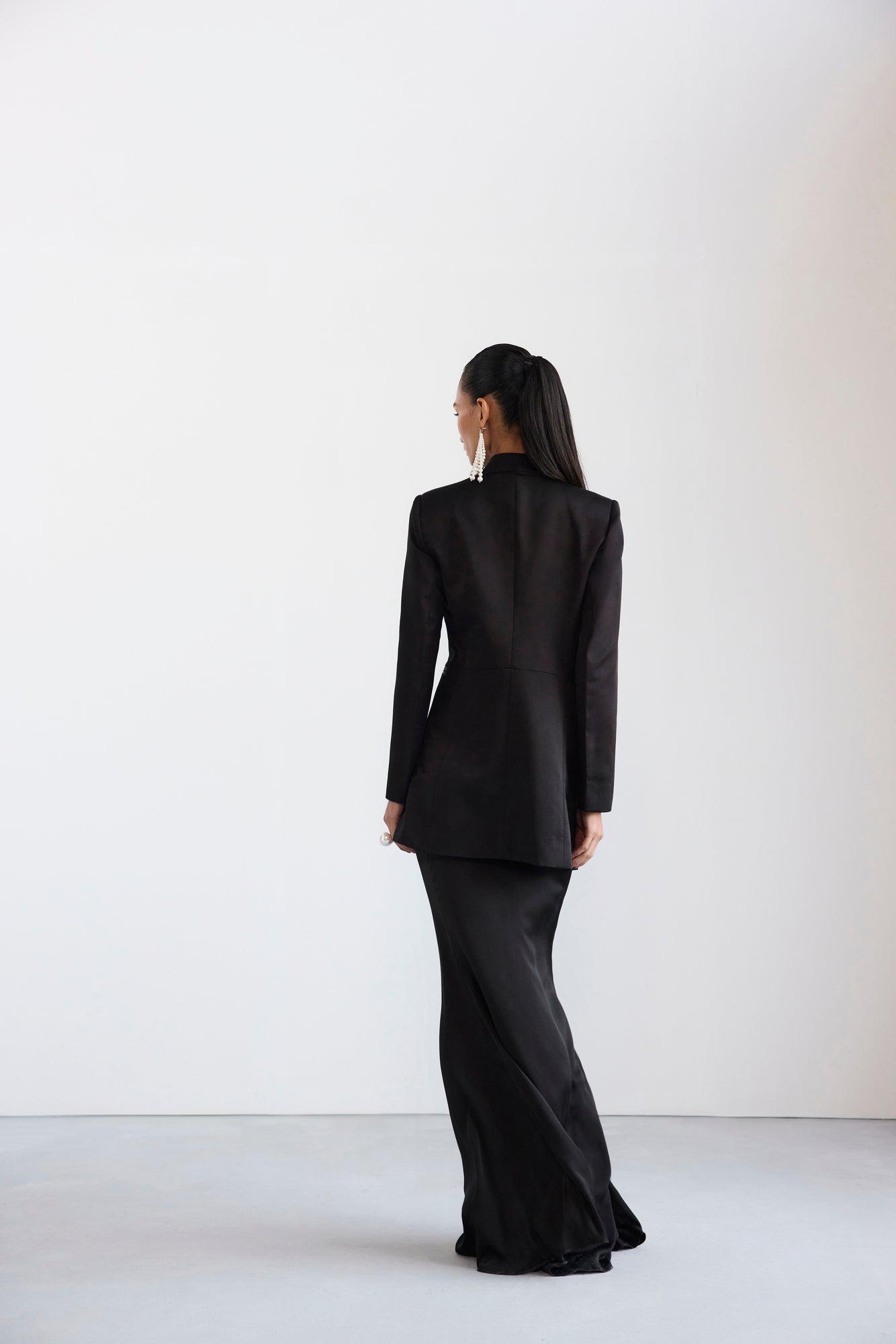 Embroidered Gemstone Tailored Blazer Set