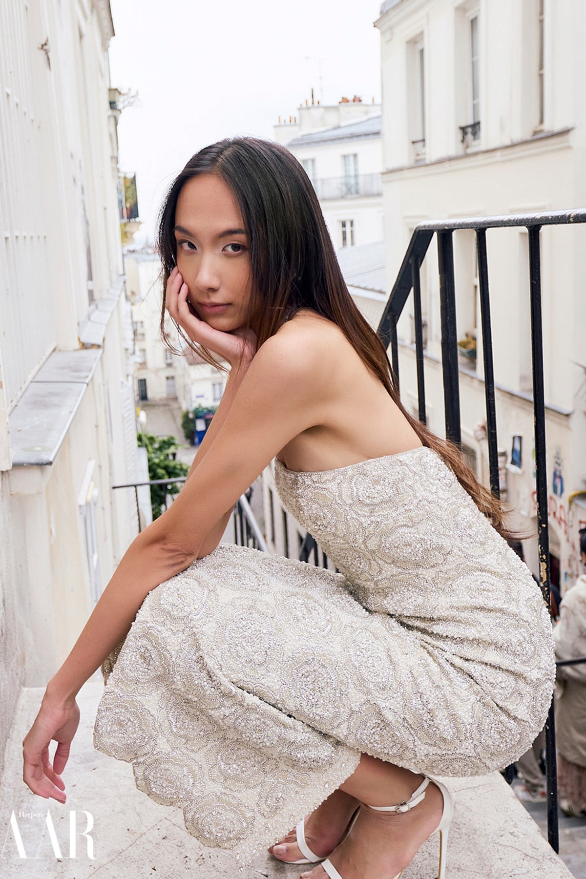 Sttrapless Fitted Rose Dress
