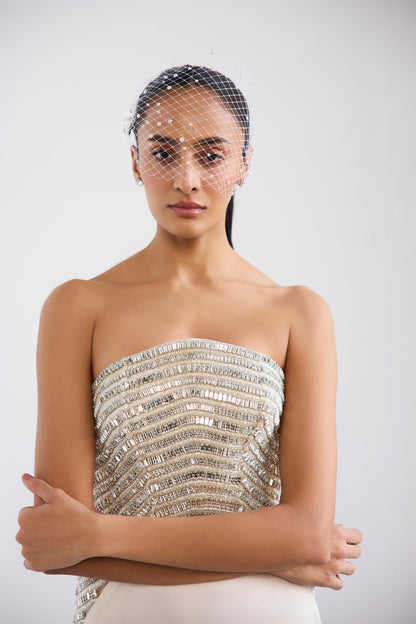 Strapless Swarosvki Crystal Gown