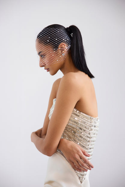 Strapless Swarosvki Crystal Gown