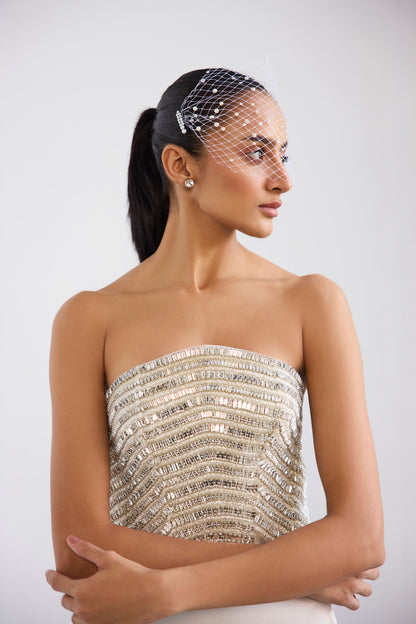 Strapless Swarosvki Crystal Gown