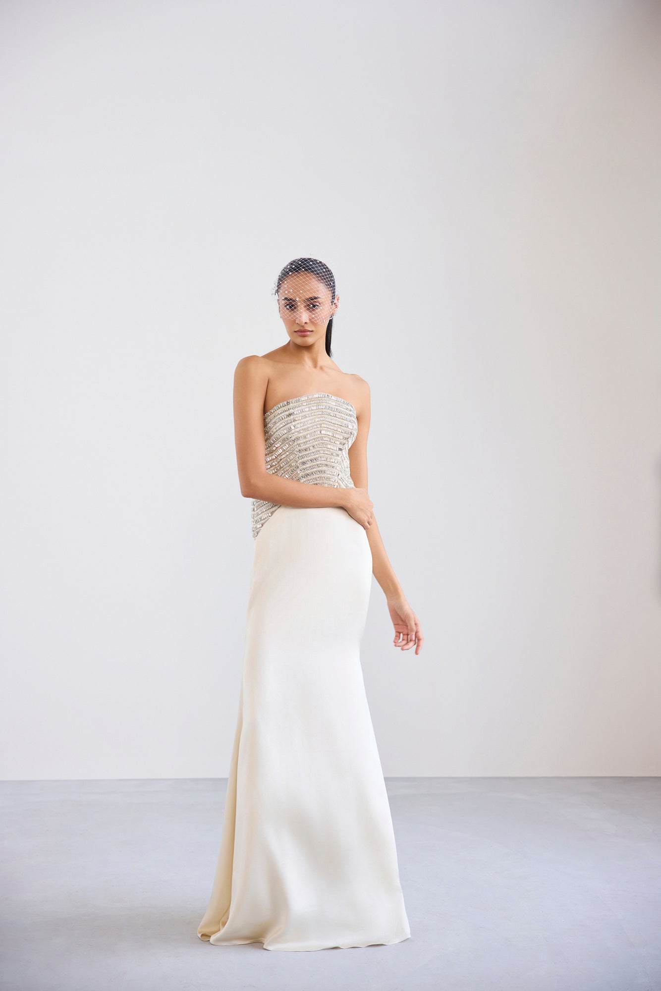 Strapless Swarosvki Crystal Gown