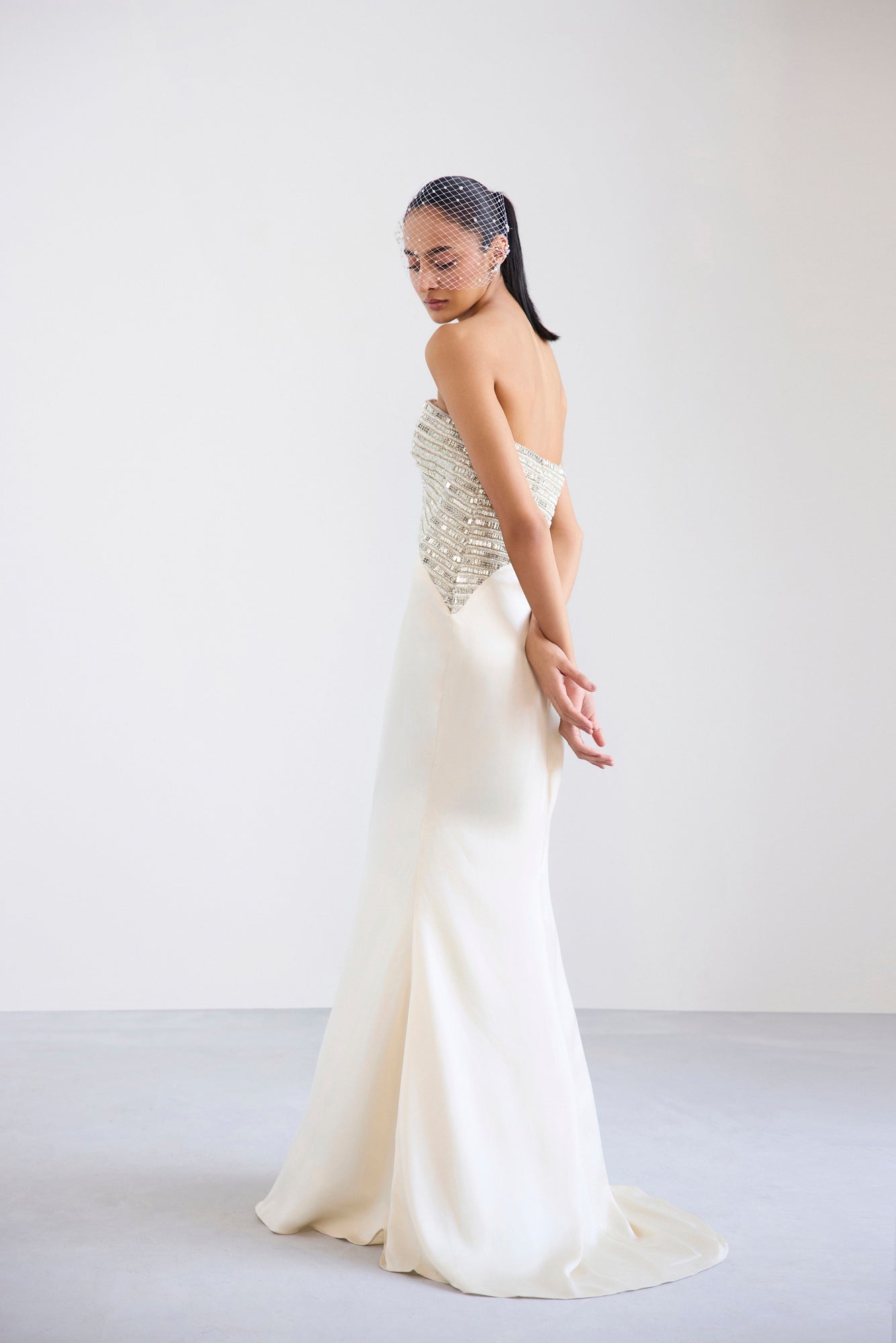 Strapless Swarosvki Crystal Gown