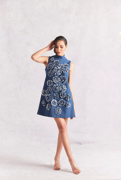 Rose Mini Shift Dress
