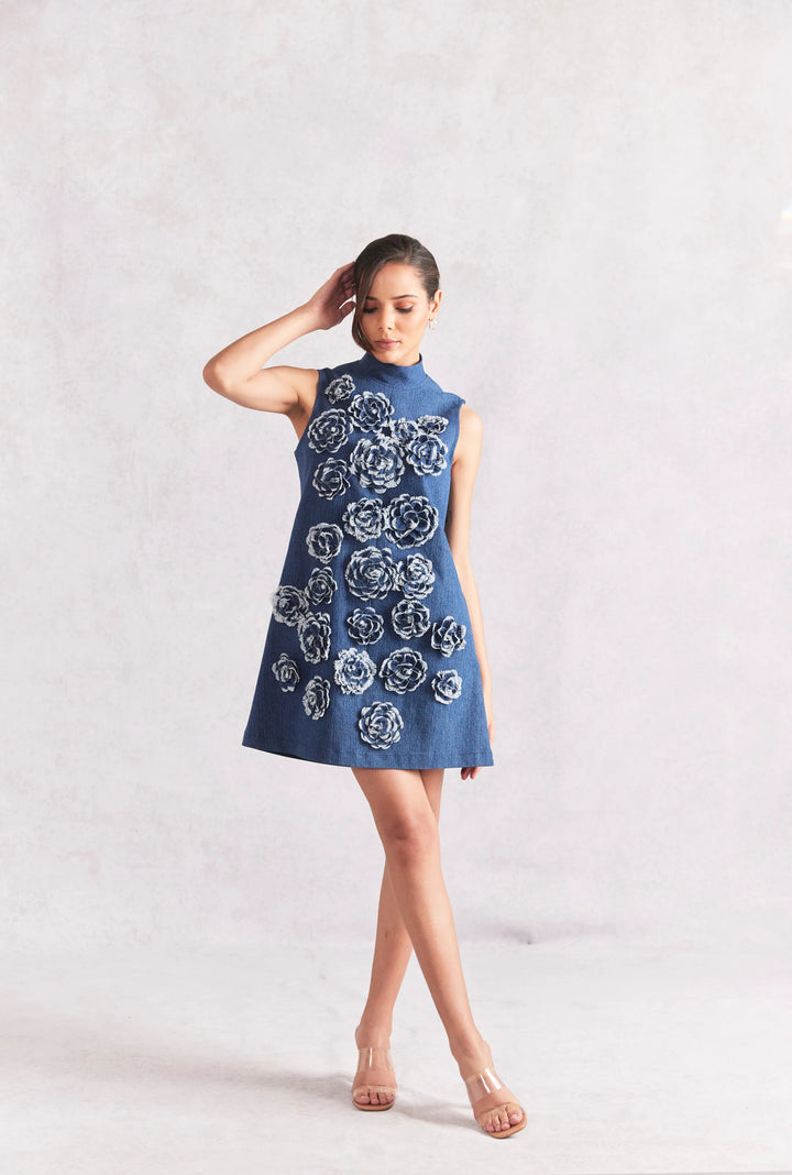Rose Mini Shift Dress