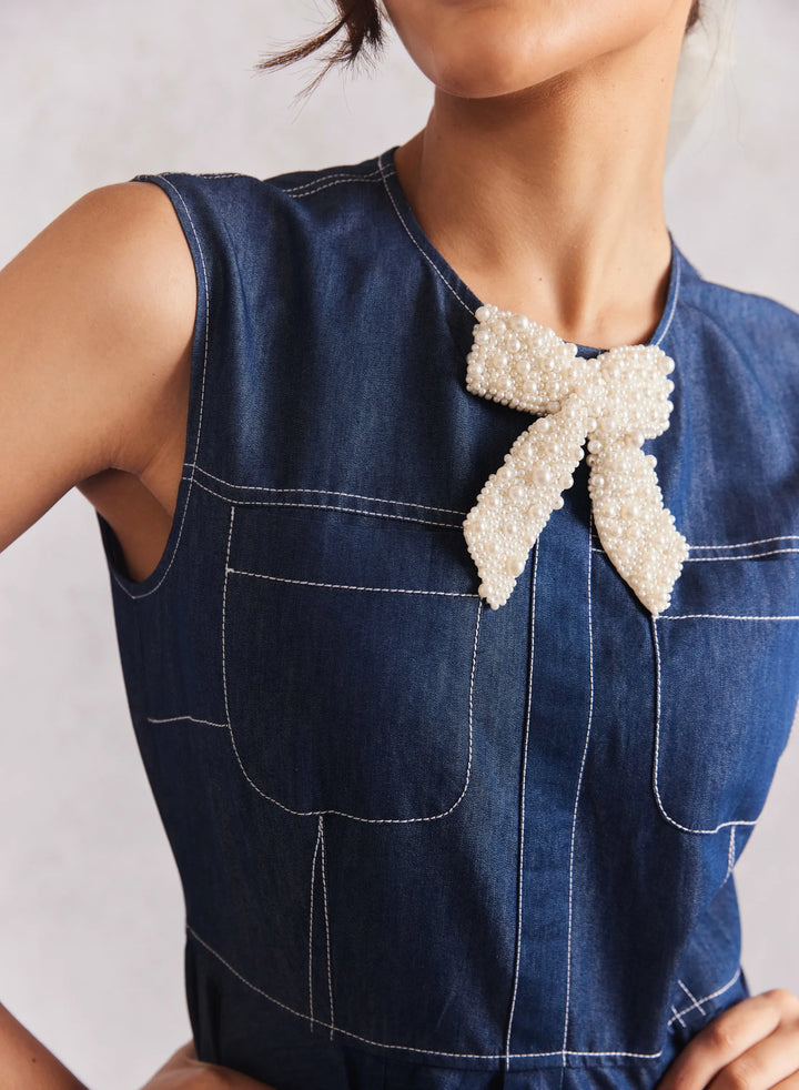 Mini Skater Denim Dress
