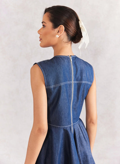 Mini Skater Denim Dress
